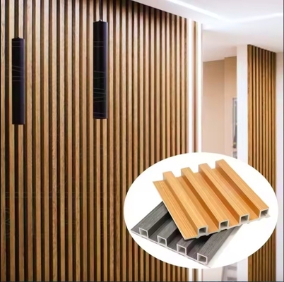 популярный стеновой панель wpc для внутреннего декоративного деревянного пластмассового композитного стенового панеля акустический панель пвк стеновой потолочной панели