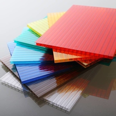 Customized Length Flat Polycarbonate Roofing Sheets For Construction / Decoration