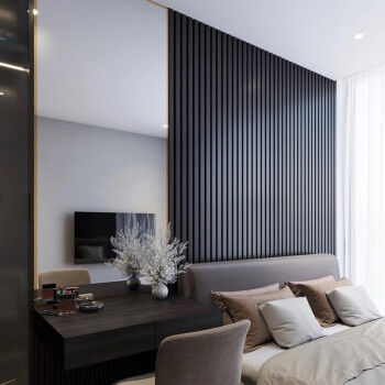 Огнестойкая бесплатная выборка панелей WPC с канавками и гарантией полезного срока службы 20 лет