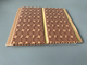 8 Inch Commercial Kitchen Plastic Wall Panel Brown Knitting Groove Design
