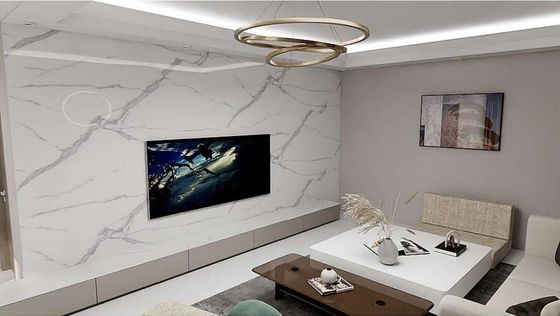 3 мм белый ПВХ стеновой панель 1220 * 2440 мм УФ мраморные листы