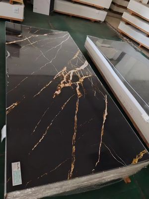 Популярный цвет мраморной плиты УФ 4*8 футов ПВХ УФ мраморные листы дешевле декоративная настенная панель проста в установке