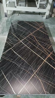 Синий цвет УФ мраморная стена панель водонепроницаемая пластиковая мраморная доска для ванной комнаты