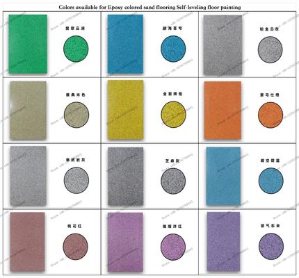 Самовыравнивающийся эпоксидный смоловый пол для отделки кварцевого цветного песка Терразо покрытие экологически чистые краски для коммерческих целей