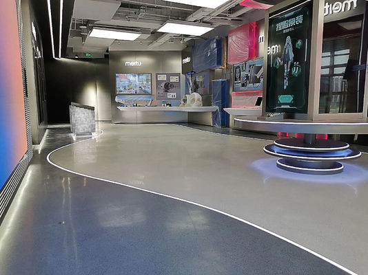 Твердость эпоксидного мраморного пола. Экологически чистая самовыравнивающаяся краска для пола. Эпоксидная смола. Цветное песчаное покрытие для пола.