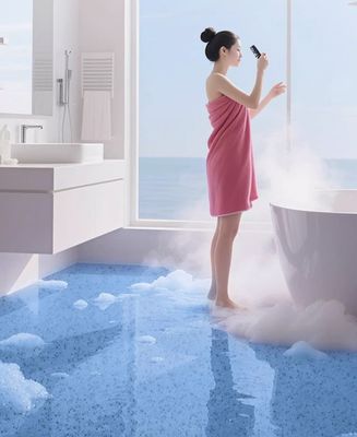 Отстойчивая к износу самовыравнивающаяся краска на полу DIY эпоксидный гаражный пол Устойчивое эпоксидное смолое покрытие для пола в подвале