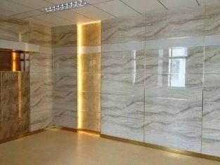 Цвет панелей стены ванной комнаты Пвк УЛЬТРАФИОЛЕТОВОГО покрытия твердый водоустойчивый внешний мраморный