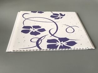 Подгонянная печать передачи панелей Пвк пурпурного цветка декоративная огнеупорная